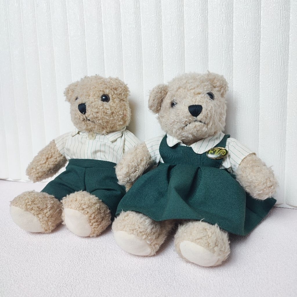 Boneka Teddy kecil sepasang