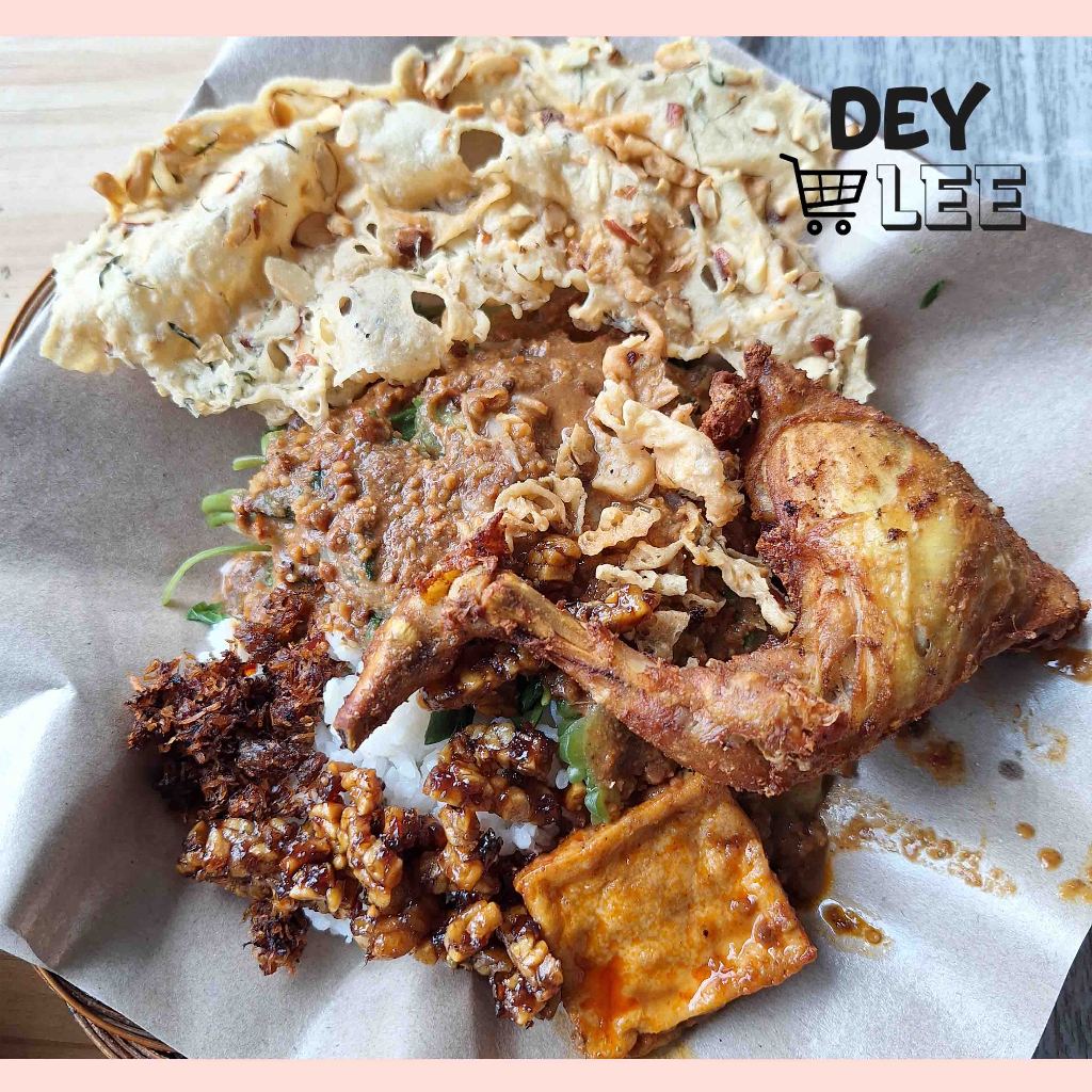 

Nasi Pecel Surabaya Spesial Ayam Goreng Komplit per 1 porsi Siap Makan Halal Bandung