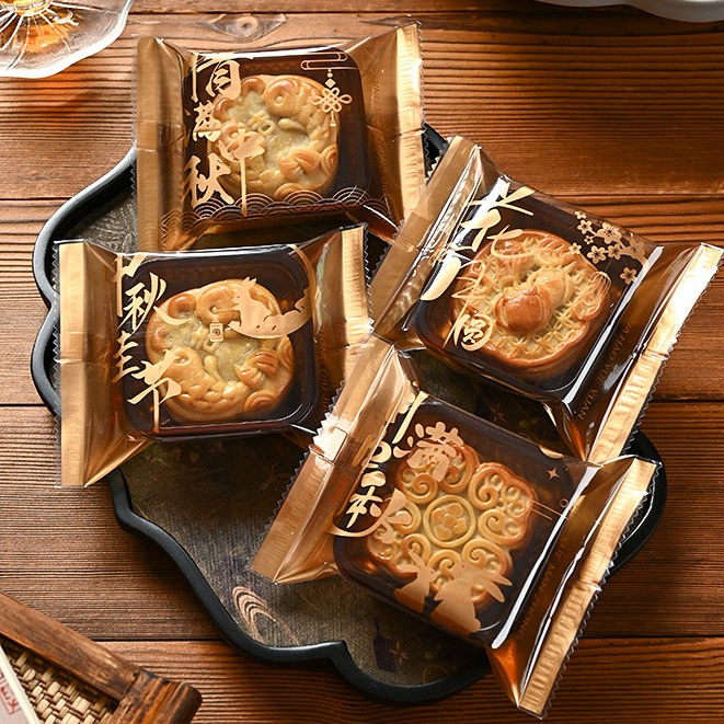 

(100Lembar) Plastik Mooncake 50gr Plastik Mooncake 75gr Plastik Kue bulan 100-125gr