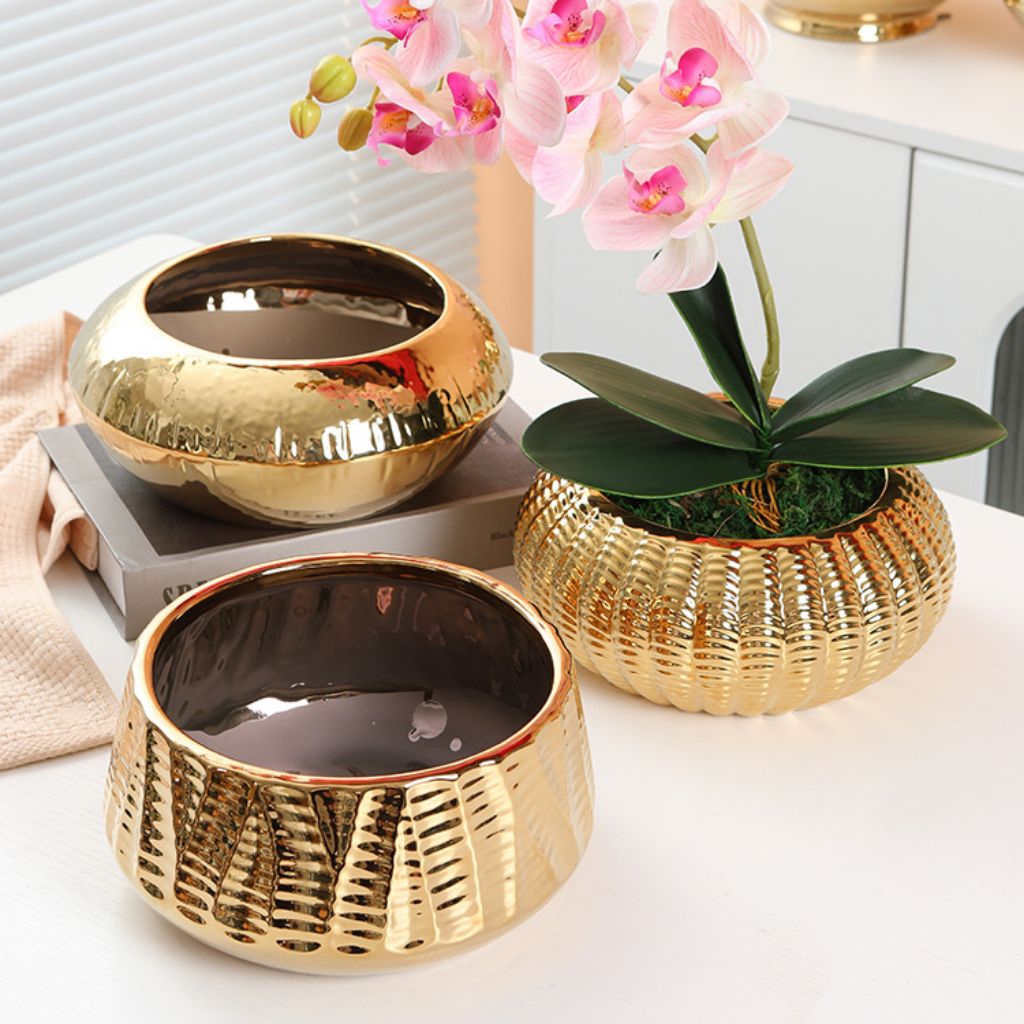 VAS KERAMIK /VAS BUNGA ANGGREK /VAS BUNGA HIAS