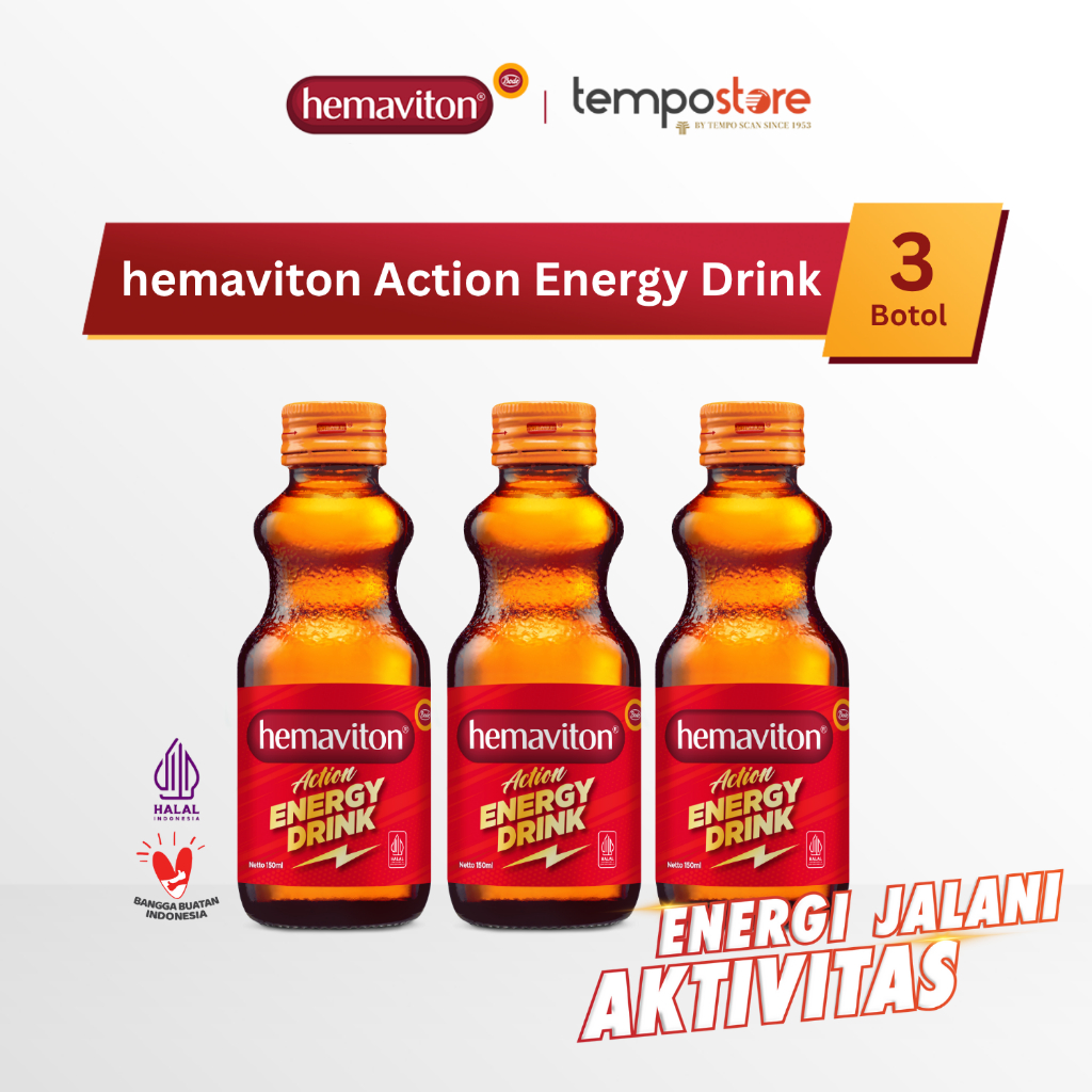 

hemaviton Action Energy Drink 150 ml isi 3pcs [Exp : 01.2027]