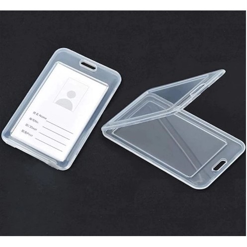 

ID Card Holder Card Frame ID Card NameTag Model Box Bening Transparan (Tidak termasuk Tali gantungan)