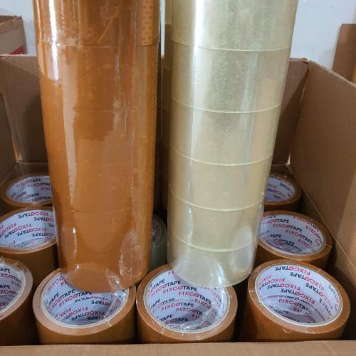 

LAKBAN BESAR / ISOLASI TAPE BESAR COKLAT DAN BENING 45MM