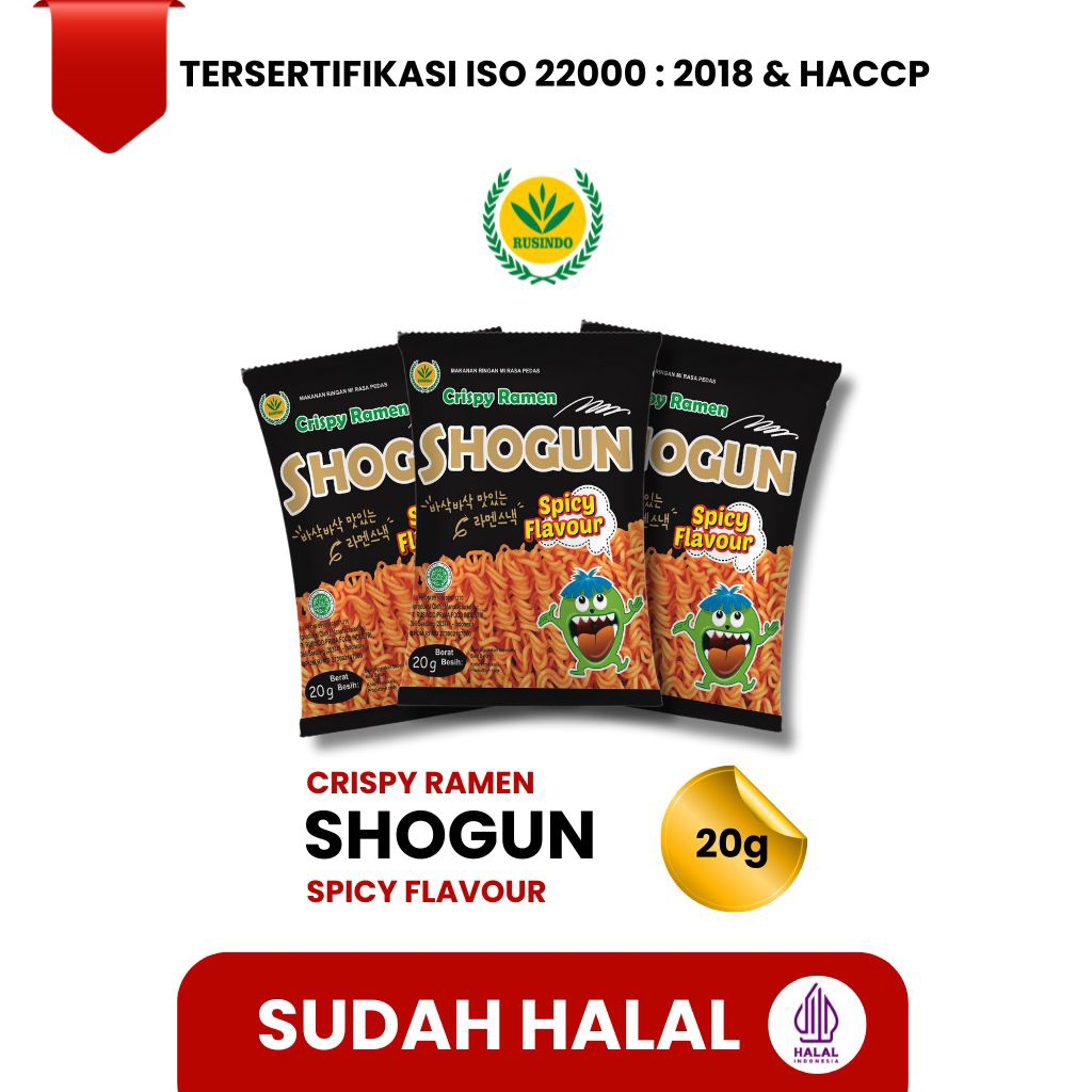 

SHOGUN SPICY (1 PACK ISI 20 PCS) @1000