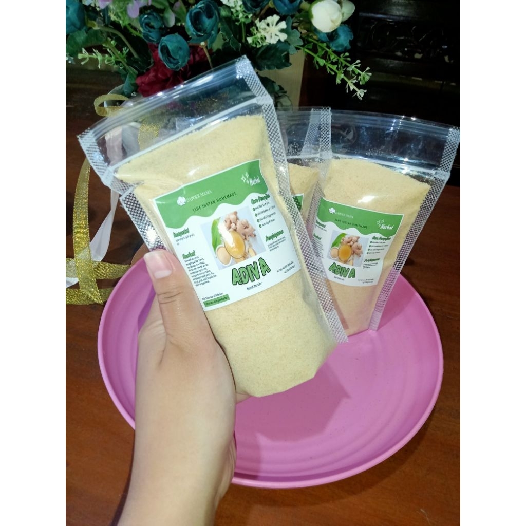 

serbuk minuman jahe ADIVA 2 in 1.jahe emprit normal gula.