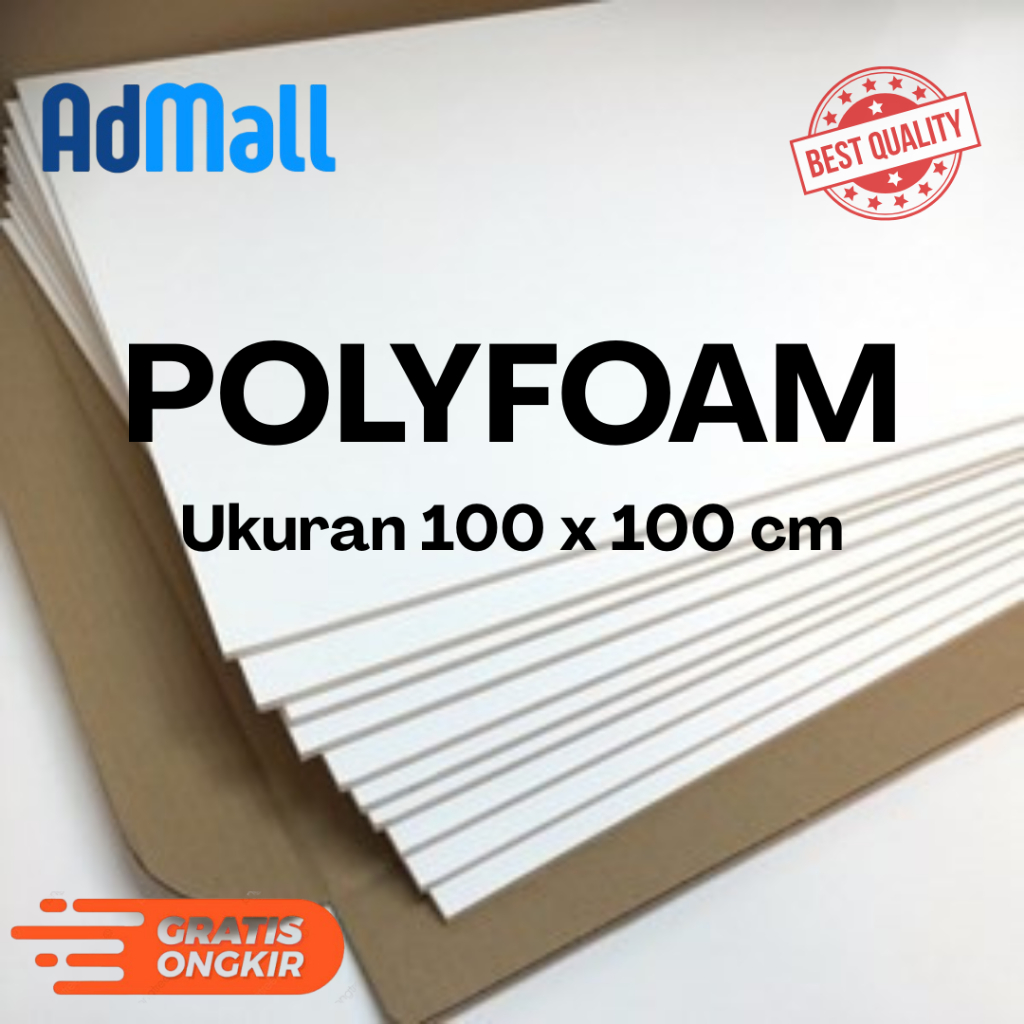 

Polyfoam Ukuran 100x100 cm Papan Polyfoam Busa Putih