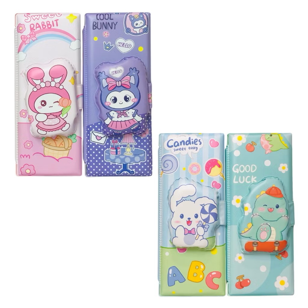 

TEMPAT PENSIL 3D ANAK IMPORT | Kotak Pensil Motif Dino Rabbit | Cewek Cowok TK SD | Hadiah / Kado Sekolah