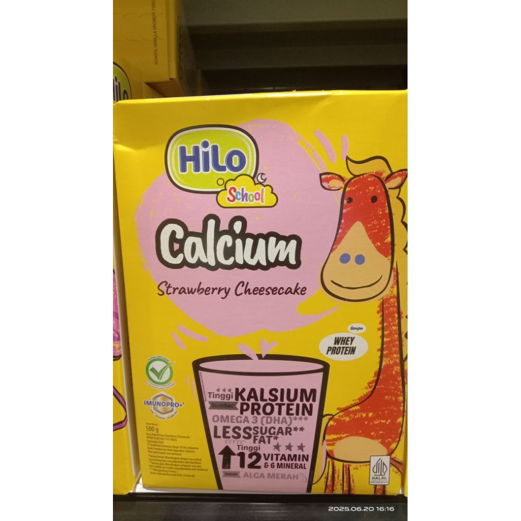

Hilo School Strawberry Cheesecake 500 gram - Susu Tinggi Kalsium Rendah Lemak