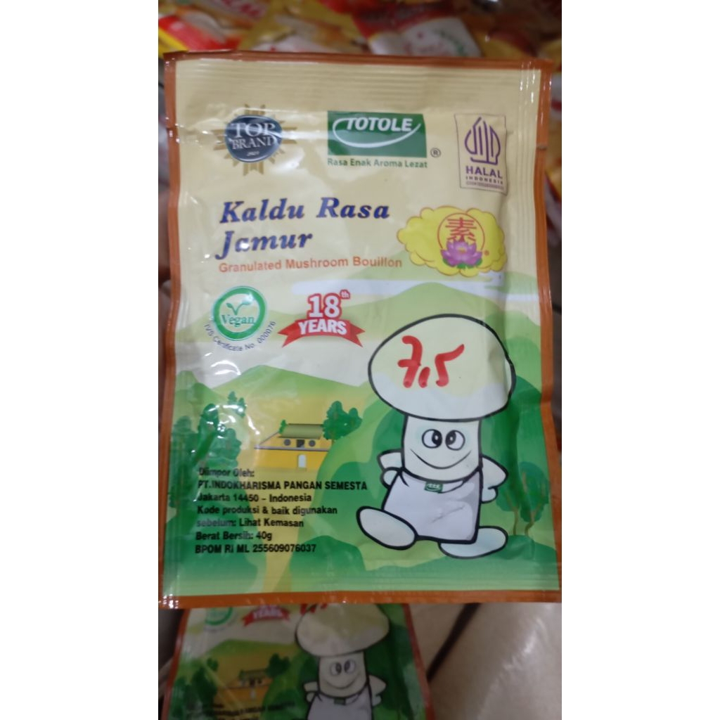 

Kaldu Jamur Totole 40 gram