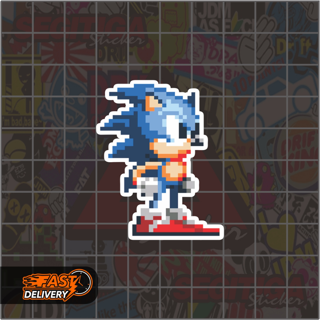 

Sticker Sonic Pixel Ukuran 4 x 5 Cm