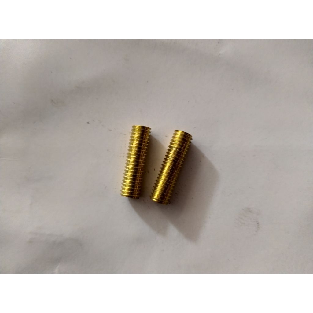 (1Pcs) Bos/Shock Drat M6 Kuning. Drat dalam 10, Drat Luar 12