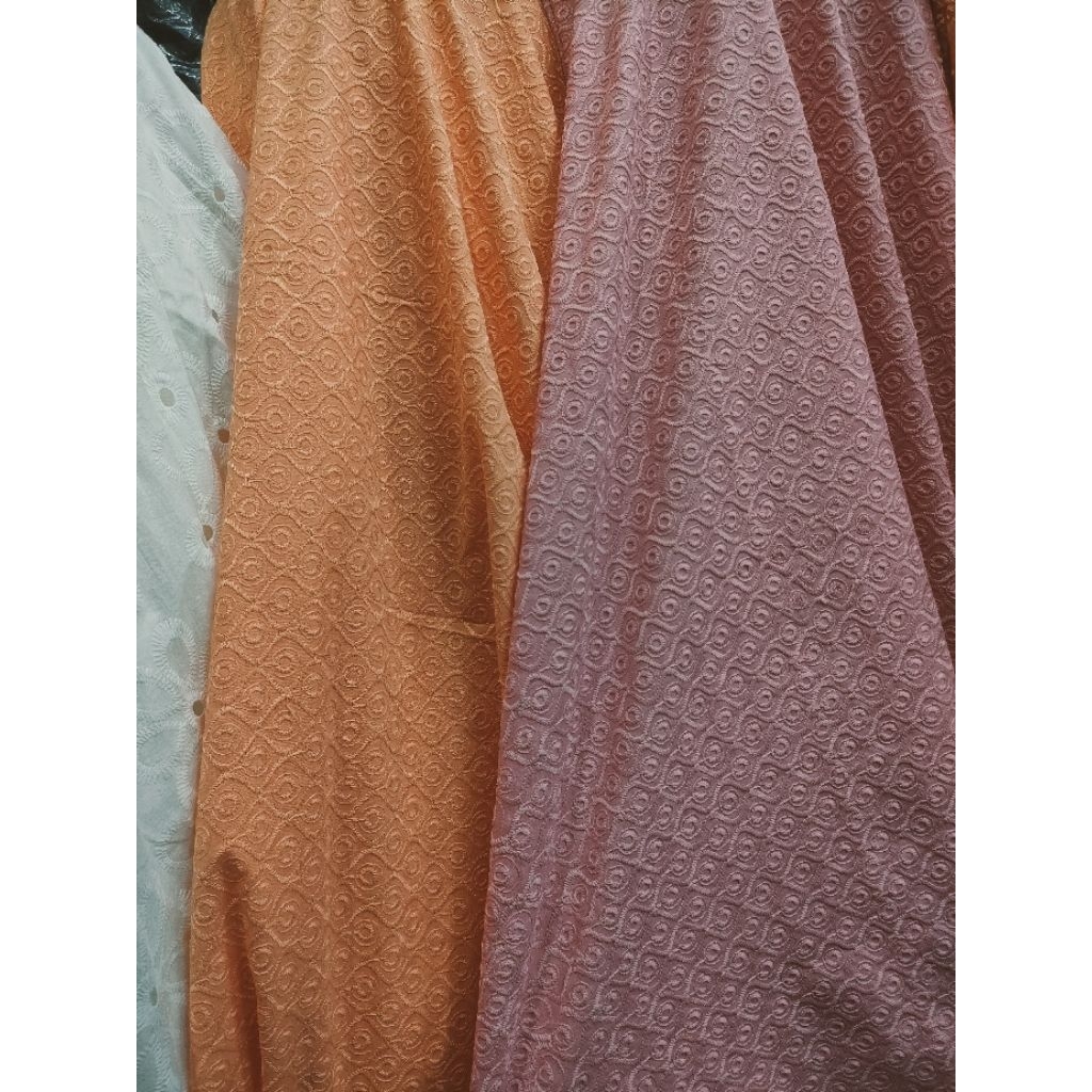 Kain katun bordir Non'Bolong Bangkok Meteran