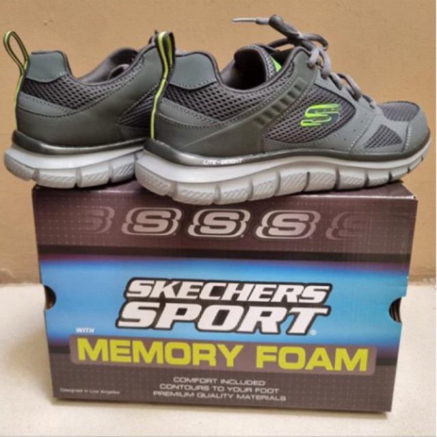Skechers Sports Men Lite Weight | Memory Foam | Grey