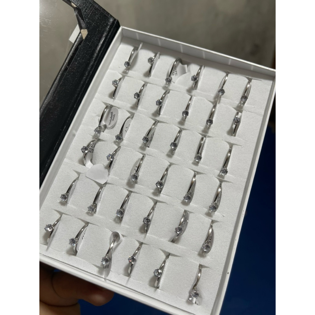 promo cincin mata diamond kecil terbaru isi 36pcs