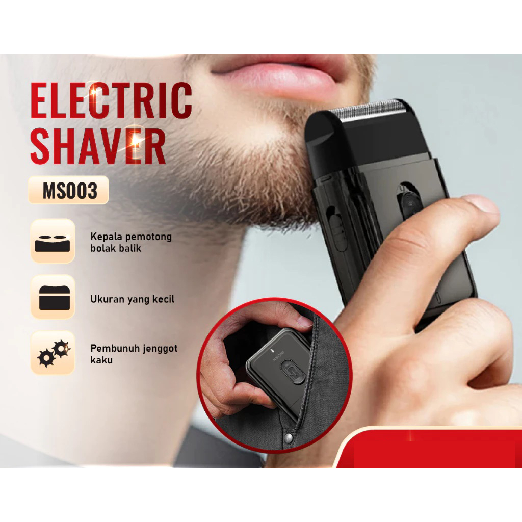 ENCHEN MS003 ALAT CUKUR ELEKTRIK ALAT CUKUR KUMIS JENGGOT PORTABLE SLIM MINI ELECTRIC SHAVER