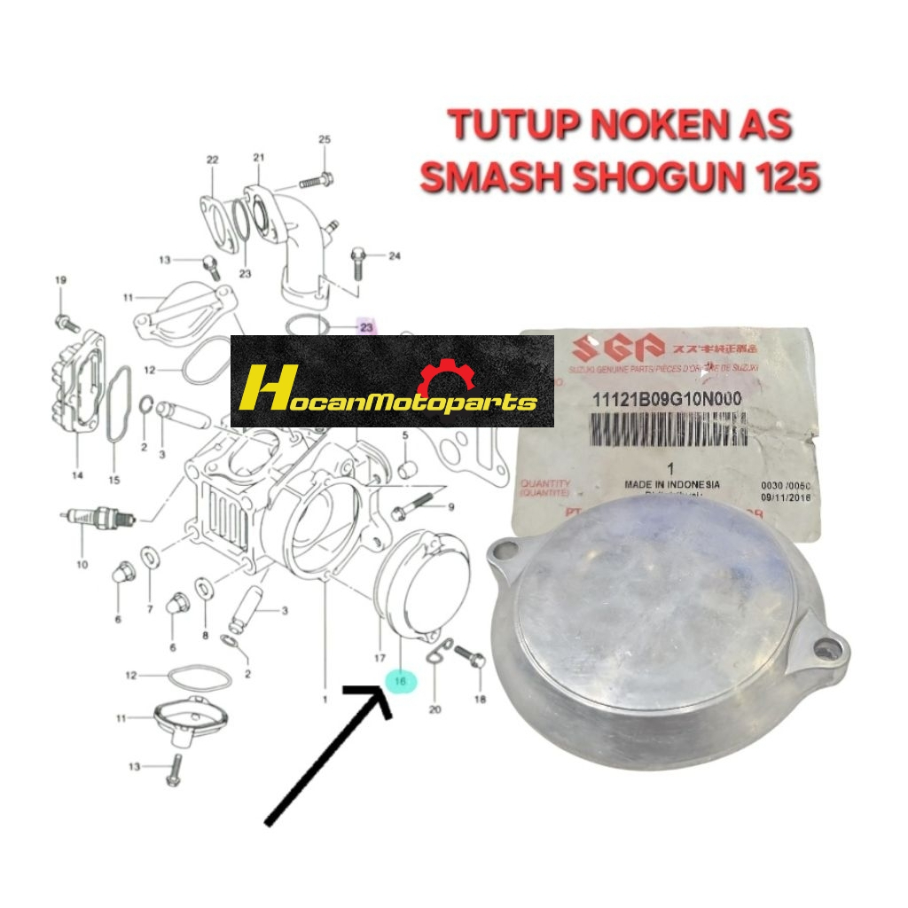 TUTUP NOKEN AS COVER TUTUP SENTRIK KETENG SMASH 110 SHOGUN 125 FD ARASHI AXELO SHOGUN 125 SP FL RR N