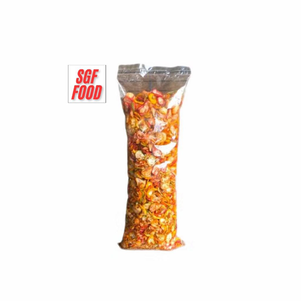

kerupuk seblak pelangi pedas kering 1 kg rambak seblak pelangi 1 kg