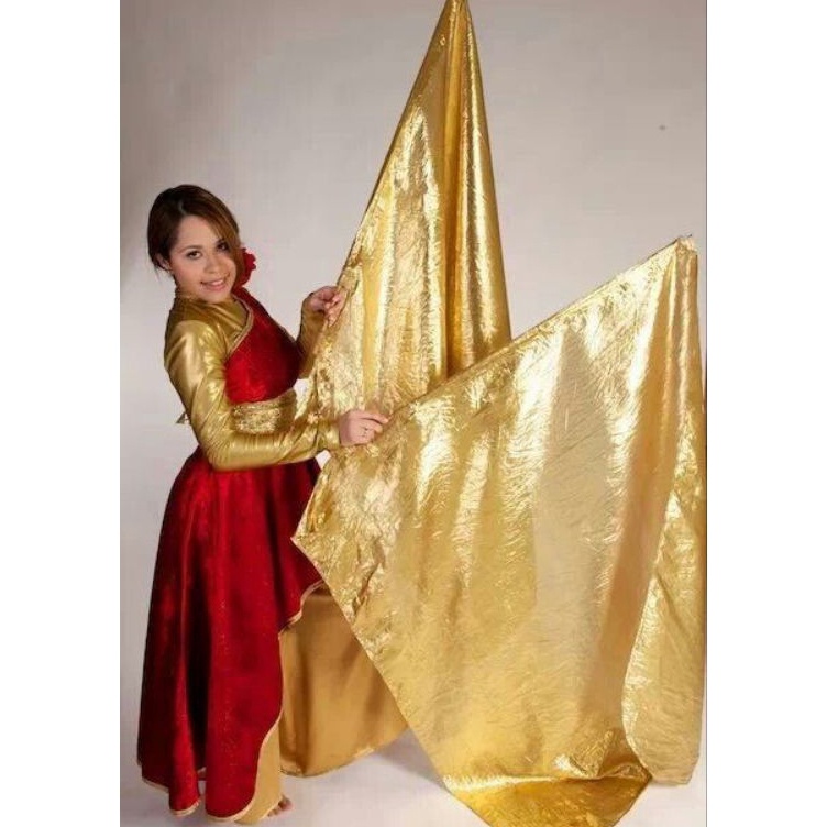 KODE S49D BANNER FLAG BANNER ALAT TARI GEREJA AKSESORIS NARI GEREJA TIDAK TERMASUK STIK