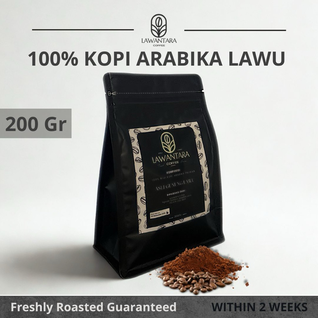 

100% BIJI KOPI ARABIKA LAWU Fresh Coffee Beans by Lawantara Coffee