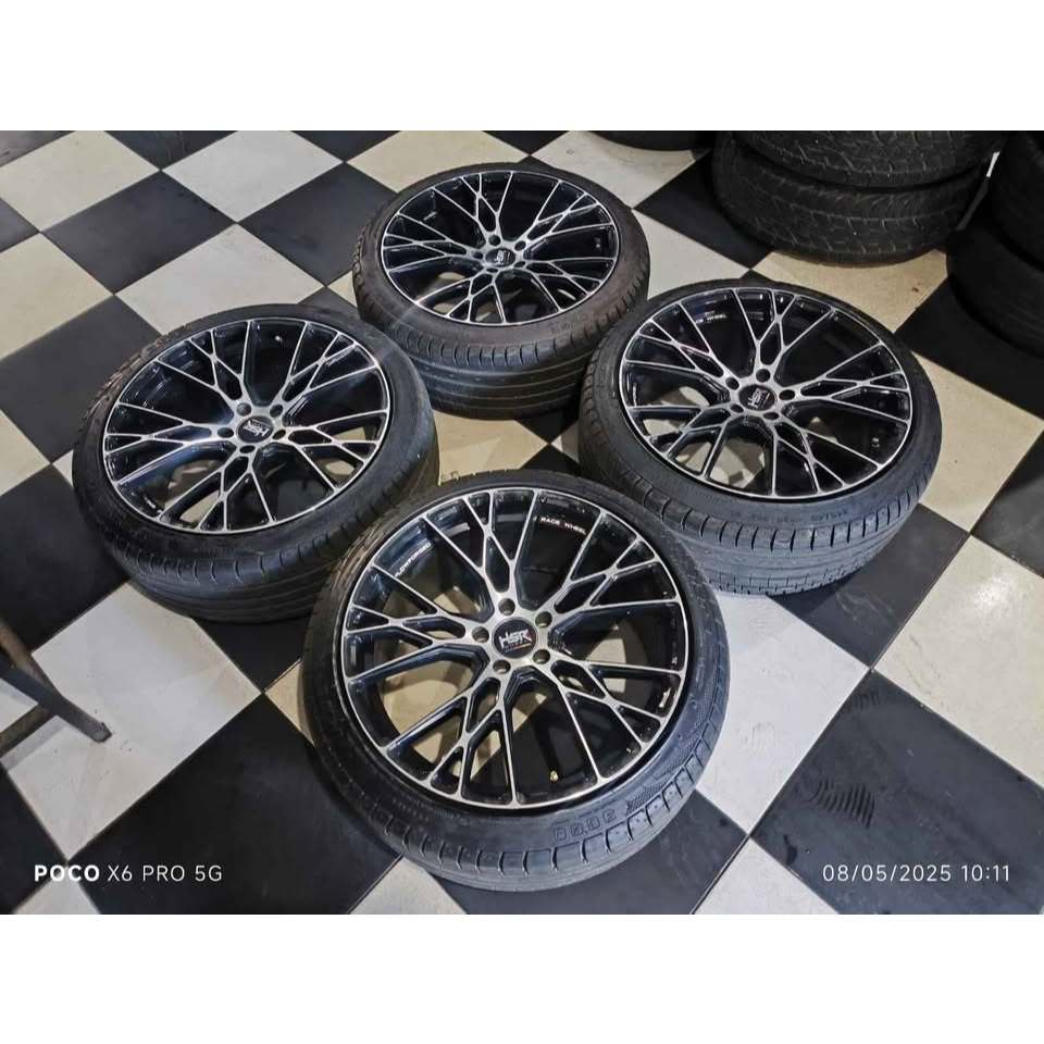 VELG MOBIL BEKAS PELEG HSR OMACI (HSR) RING 20 LEBAR 8,5-9, PCD 5X112 ET 35 B-P + BAN PHI 245 40 R20