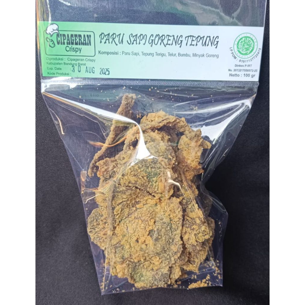 

Paru Sapi Crispy Goreng Tepung 100 gr