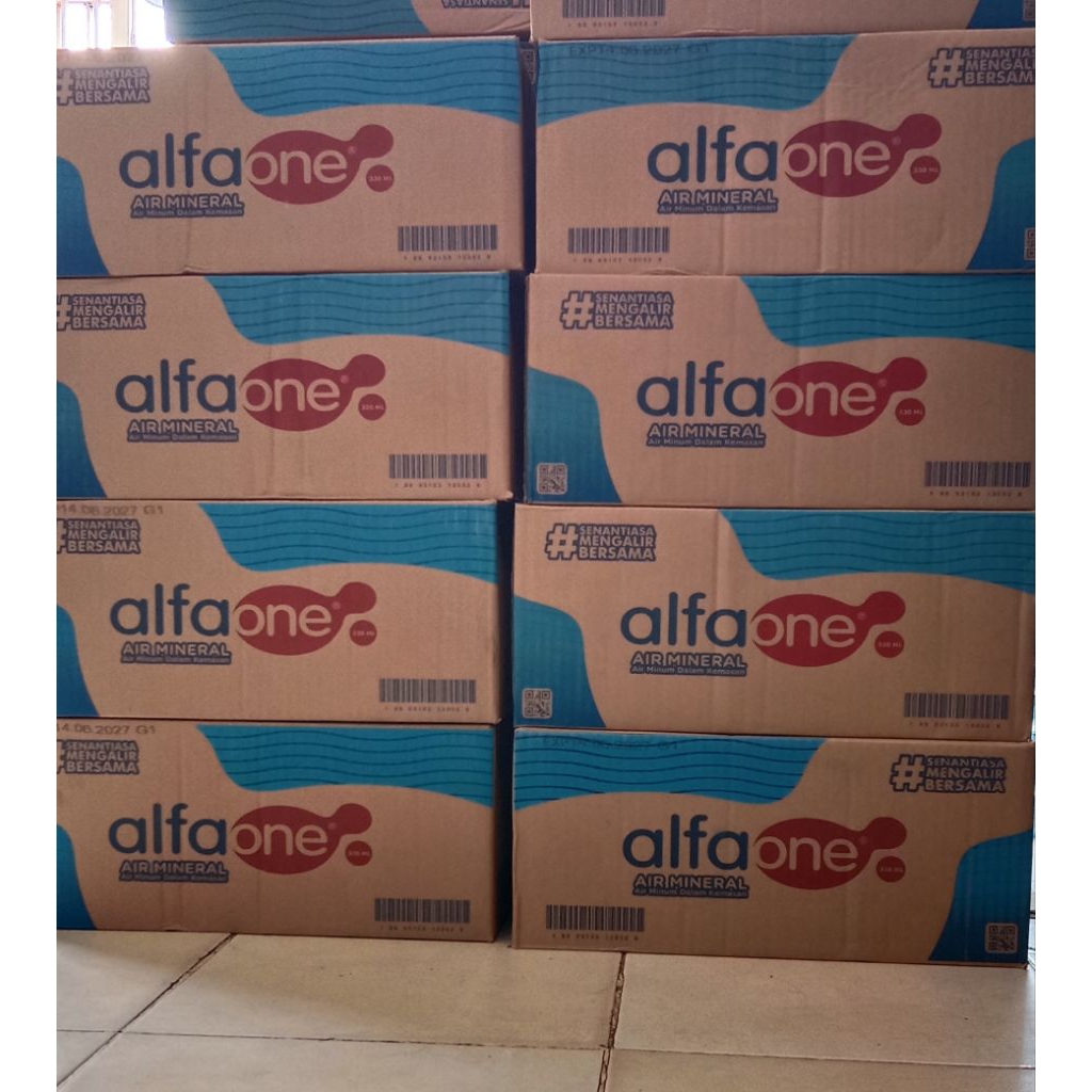 alfa one botol 330ml 1 dus isi 24 botol
