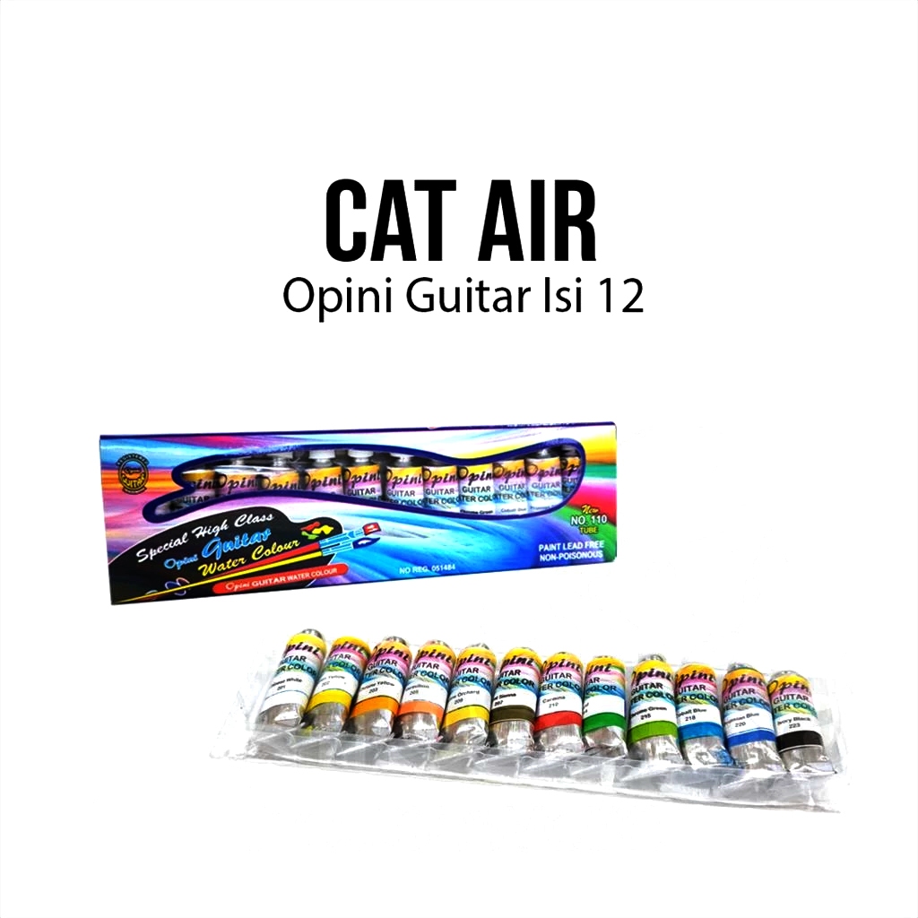 

Cat air Lukis 110 / Cat Air 12 Warna / Water Colouring Paste