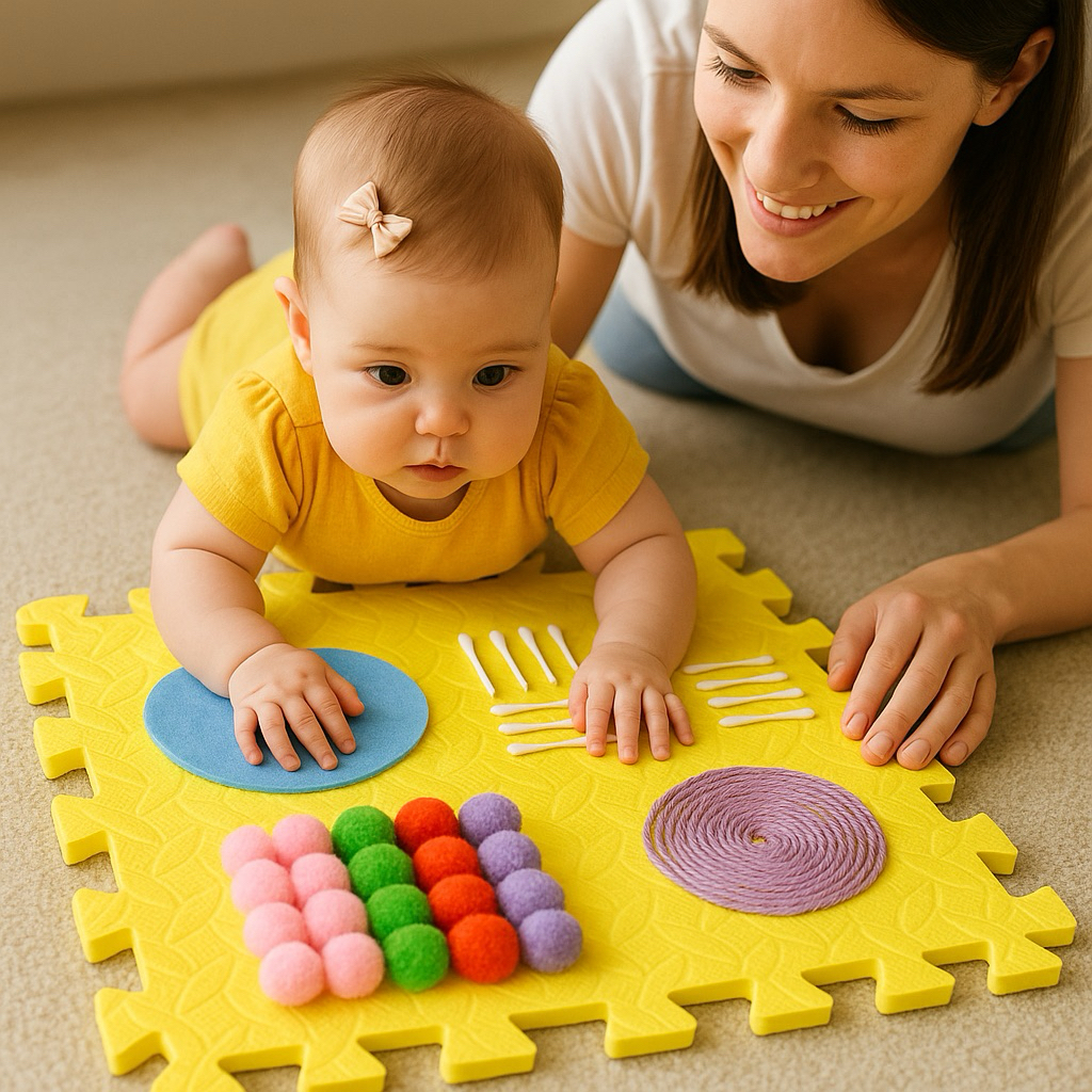Mainan edukasi sensory play mat anak bayi 0-6 bulan