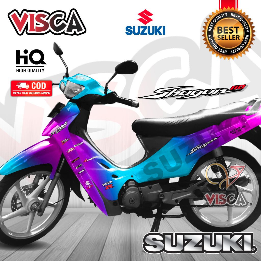 Decal Shogun 110 R Full Body Stiker Shogun 110 R Full Body Striping Shogun 110 R Full Body BUNGLON