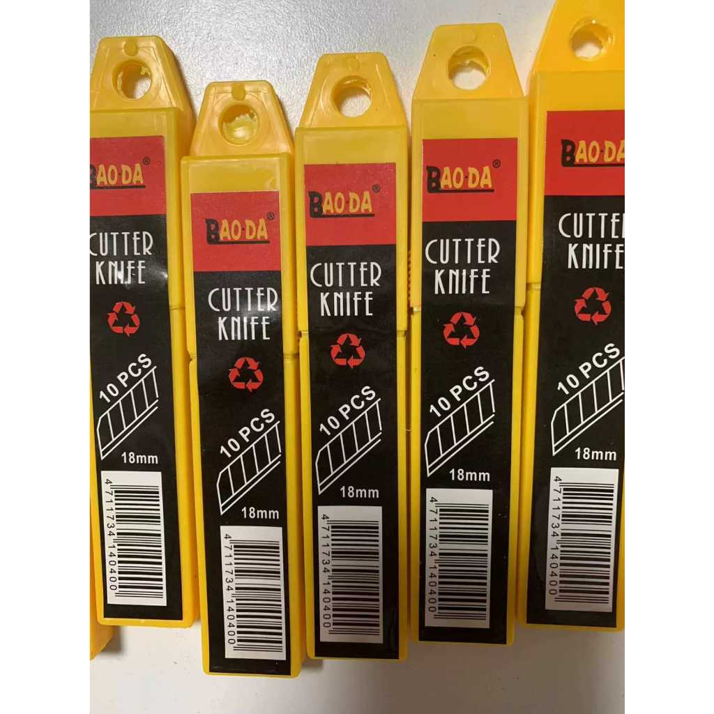 

ISI 10 PCS ISI CUTTER BESAR tipe model L150 REFILL PISAU KATER BAJA 18mm LEBAR BAGUS MURAH