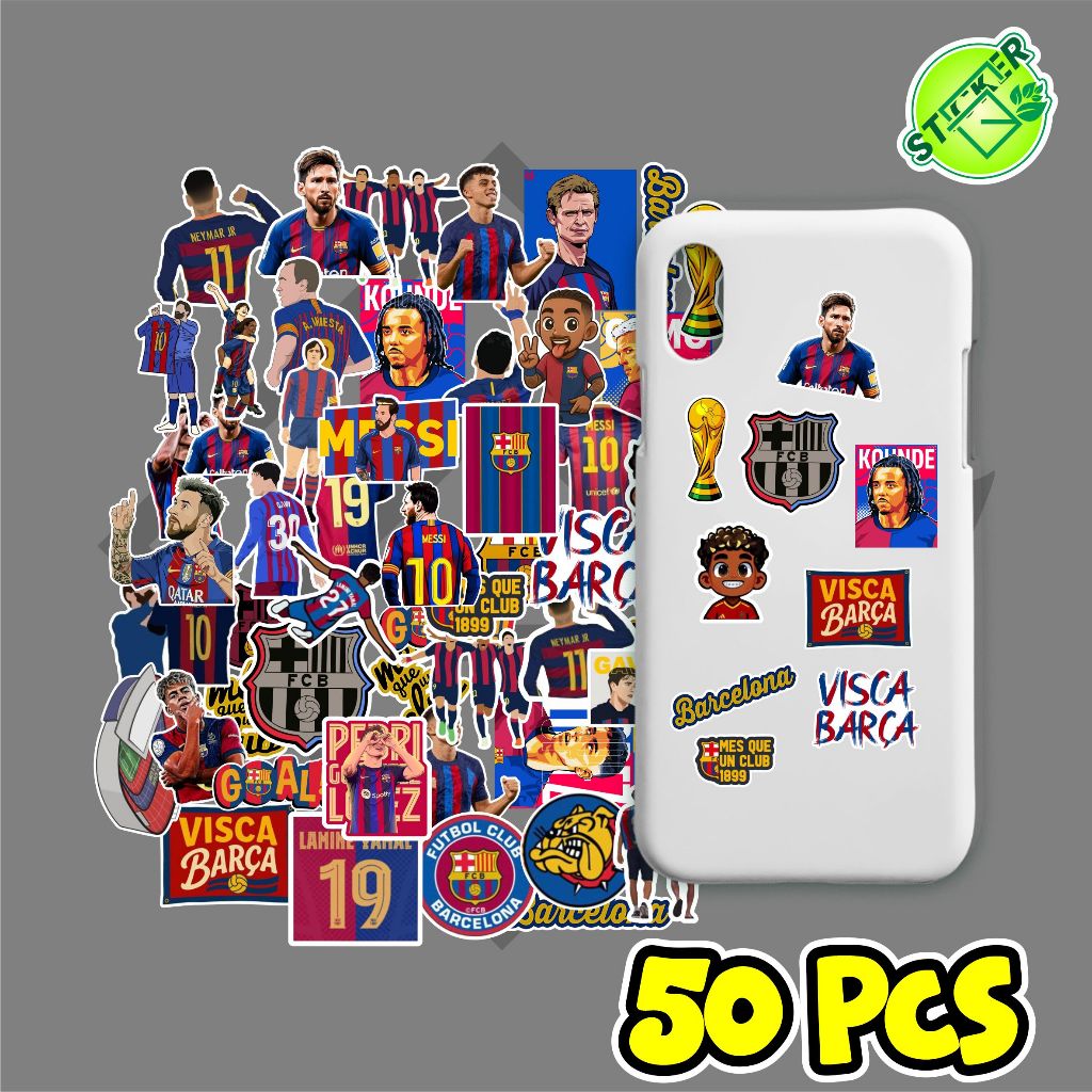 

STIKER PACK BARCELONA STIKER TUMBLER STIKER PACK ISI 50PCS STIKER PACK VISCA BARCA