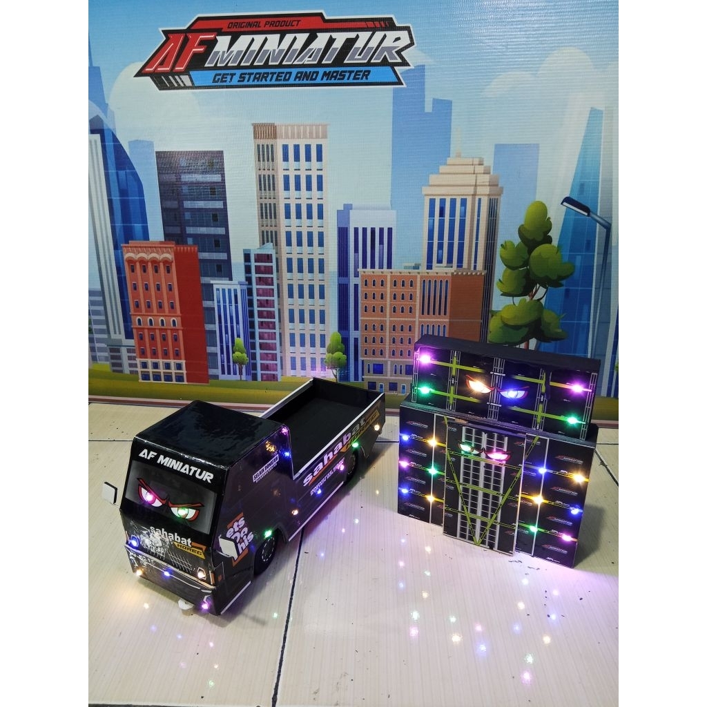 miniatur pick up L:300 sound horeg / mainan pick up / mainan pick up sound horeg