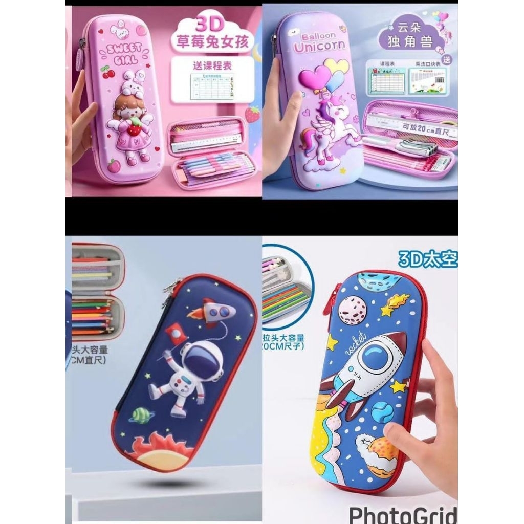 

tepak pencil resleting 3d