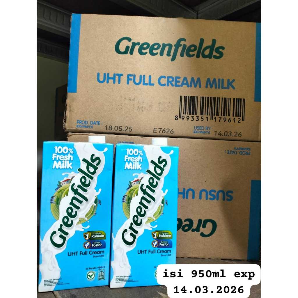 

Greenfields Susu UHT Full Cream 950ml - Daily Deals