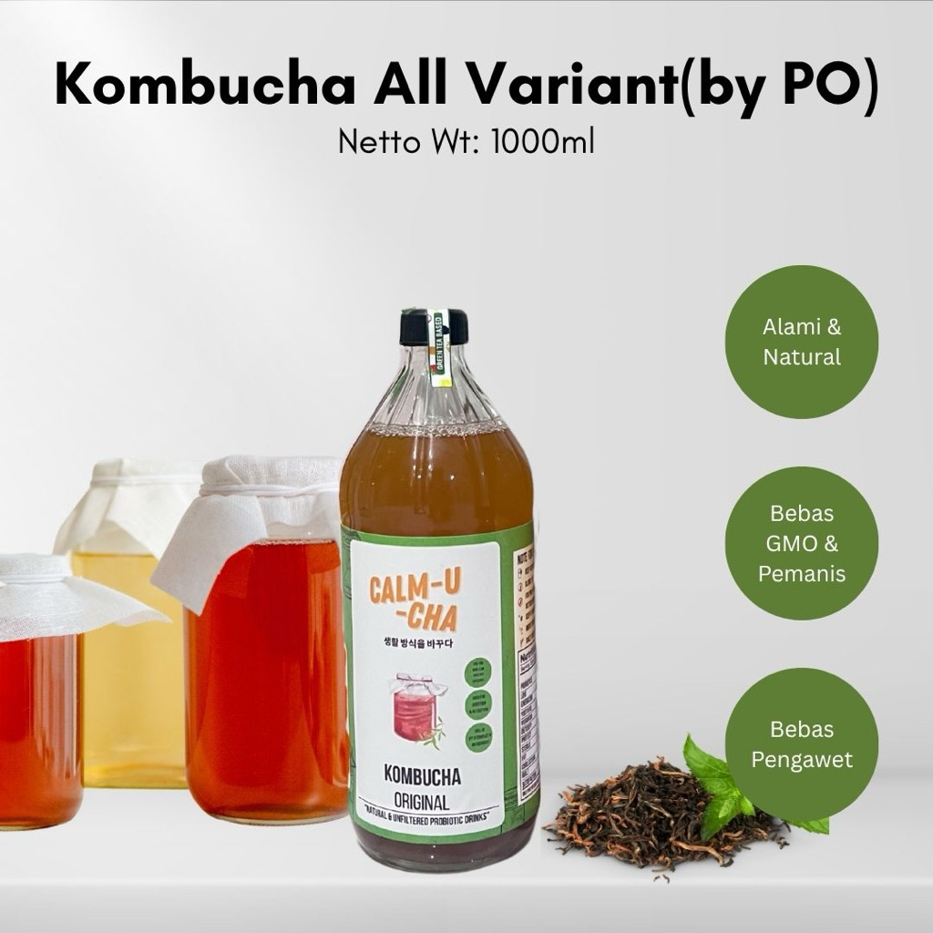 

CalmUCha Kombucha 1L - By PO & bisa Custom