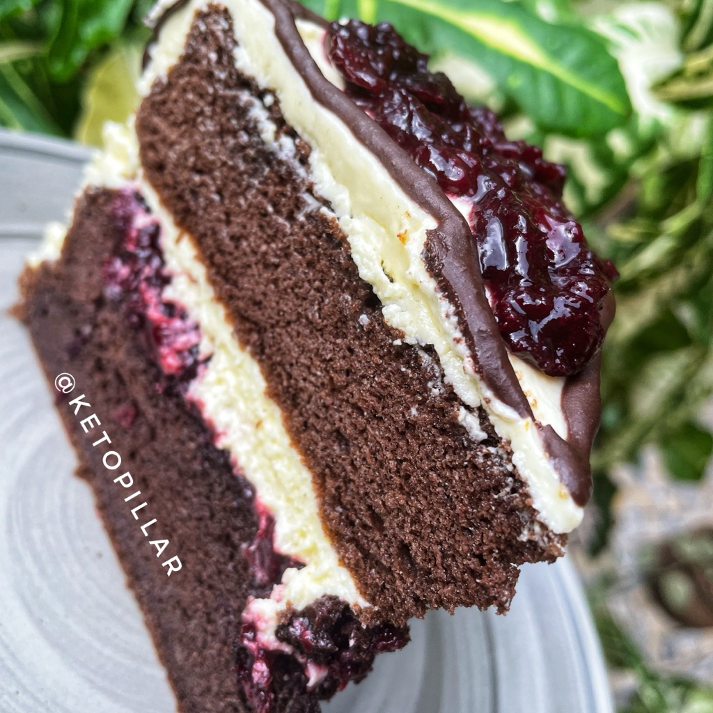 

Keto Gluten Free Blackforest Cake