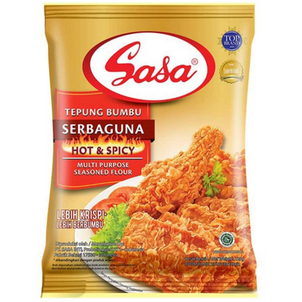 

Tepung Bumbu Sasa Serbaguna Hot & Spicy 210g