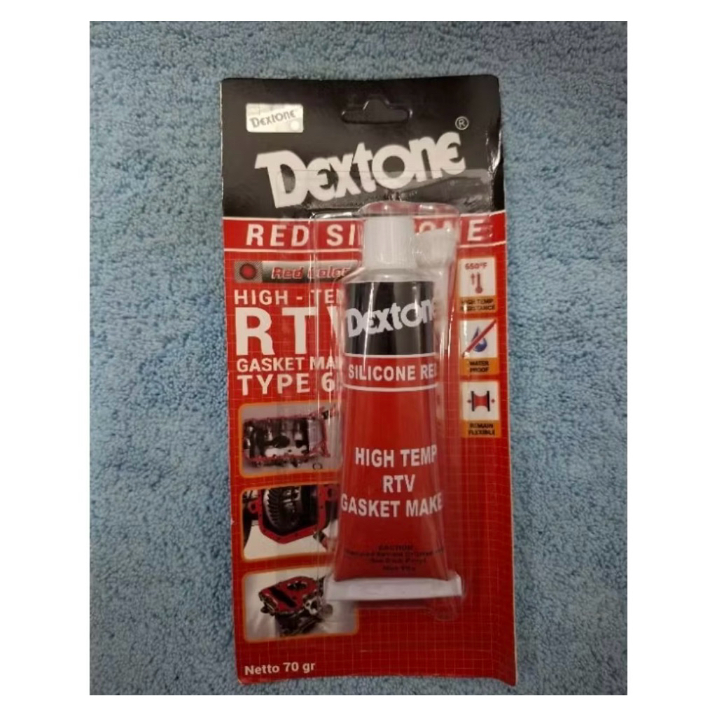 

LEM Dextone red silicone 70gr lem gasket merah / silicon red ( harga per biji )