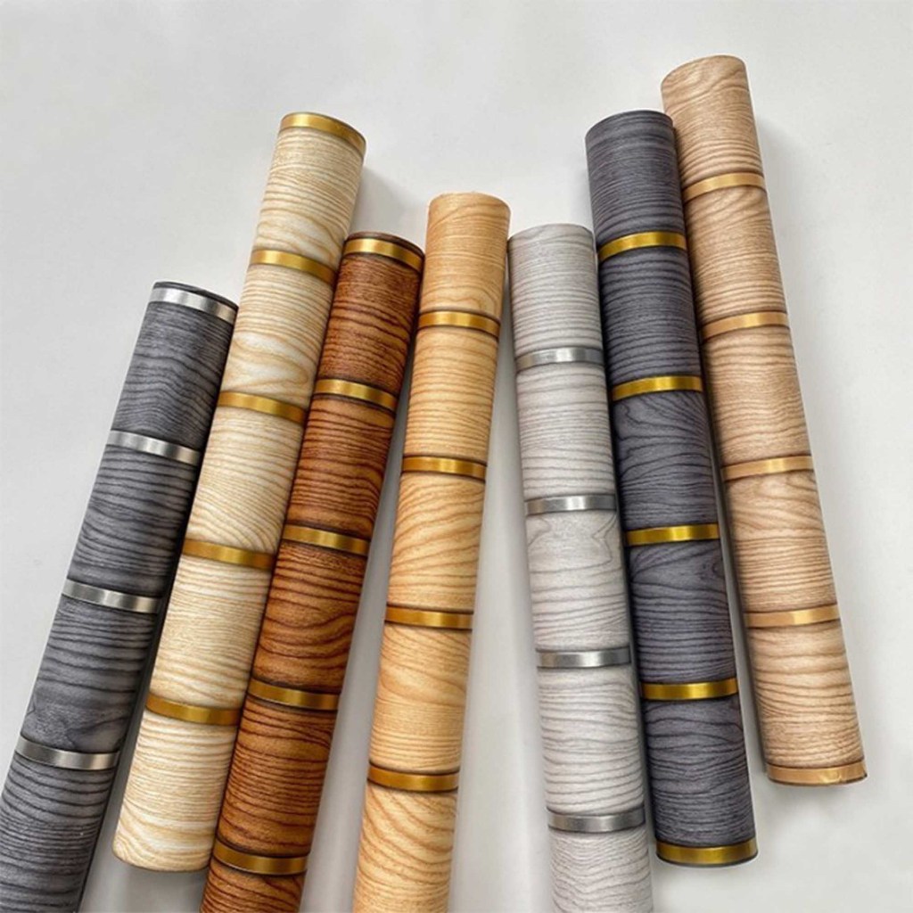 Wallpaper Dinding 3D Panel Kayu AESTHETIC ELEGAN / Wallpaper Dinding 3D 45cm x 10m