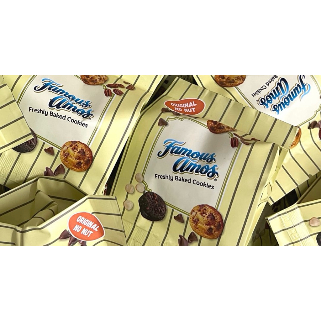 

famous amos cookies asli Malaysia kemasan 100 gr