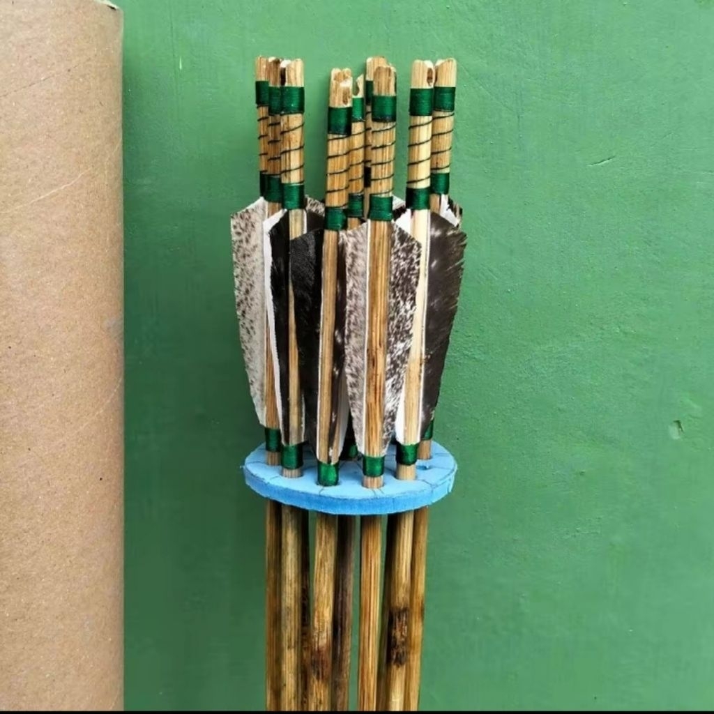 arrow bambu bulu kalkun busur panah