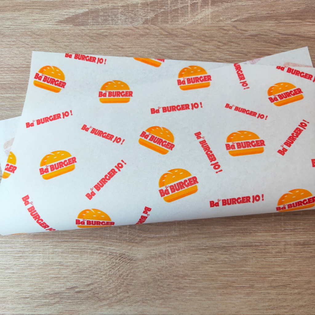 

CUSTOM Kertas Roti Foodgrade 20 x 20 cm - Wrap Paper / Kertas Bungkus / Kertas Minyak