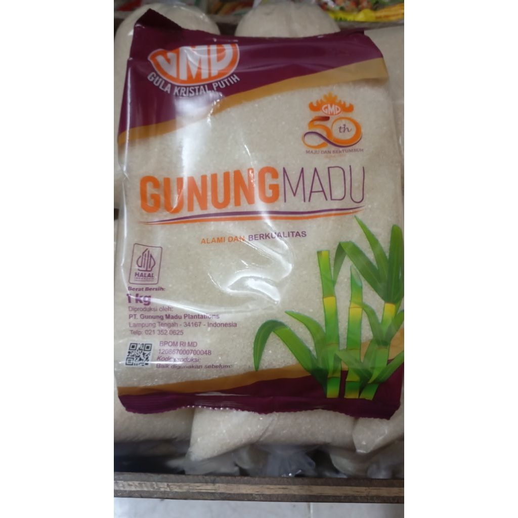 

Gula pasir 1 kg cap Gunung Madu