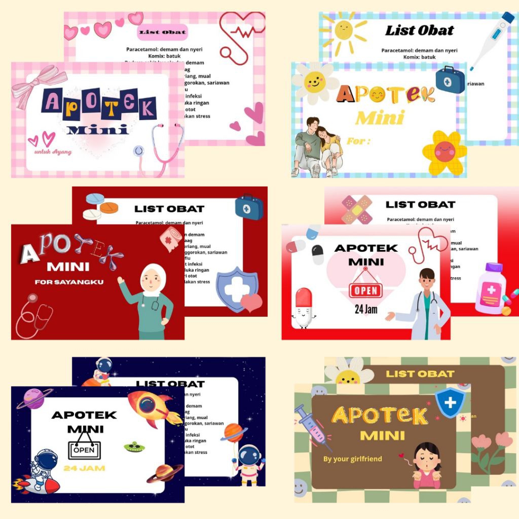 

Stiker box obat lucu
