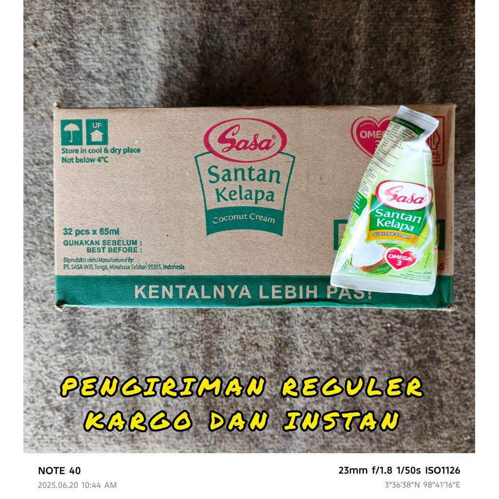 

SASA 65ML ~ SANTAN 1 KOTAK (32PCS)