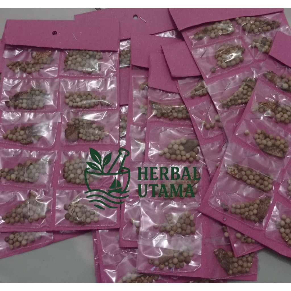 

Lada Putih Butiran Kering | Merica Putih Eceran Isi Banyak | Kemasan Gantungan Praktis