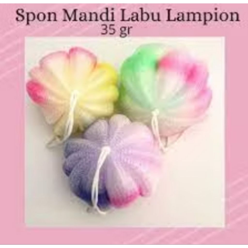Spons Mandi Blewah/Labu/Spons Mandi Warna Cerah/Spons Mandi Premium/Spons Mandi Lembut