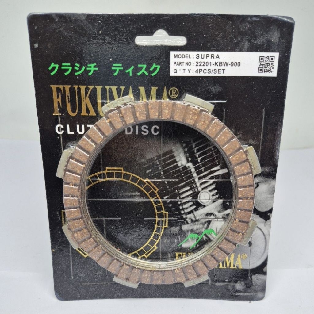 PLAT KOPLING/KAMPAS KOPLING SUPRA (22201-KBW-900) ORIGINAL FUKUYAMA