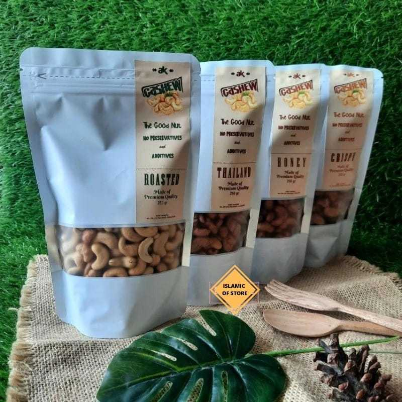 

KACANG MEDE / KACANG METE/ CHASEW NUT ROASTED/ Thailand / madu/ crispy ALL VARIAN RASA HALAL 250 GR