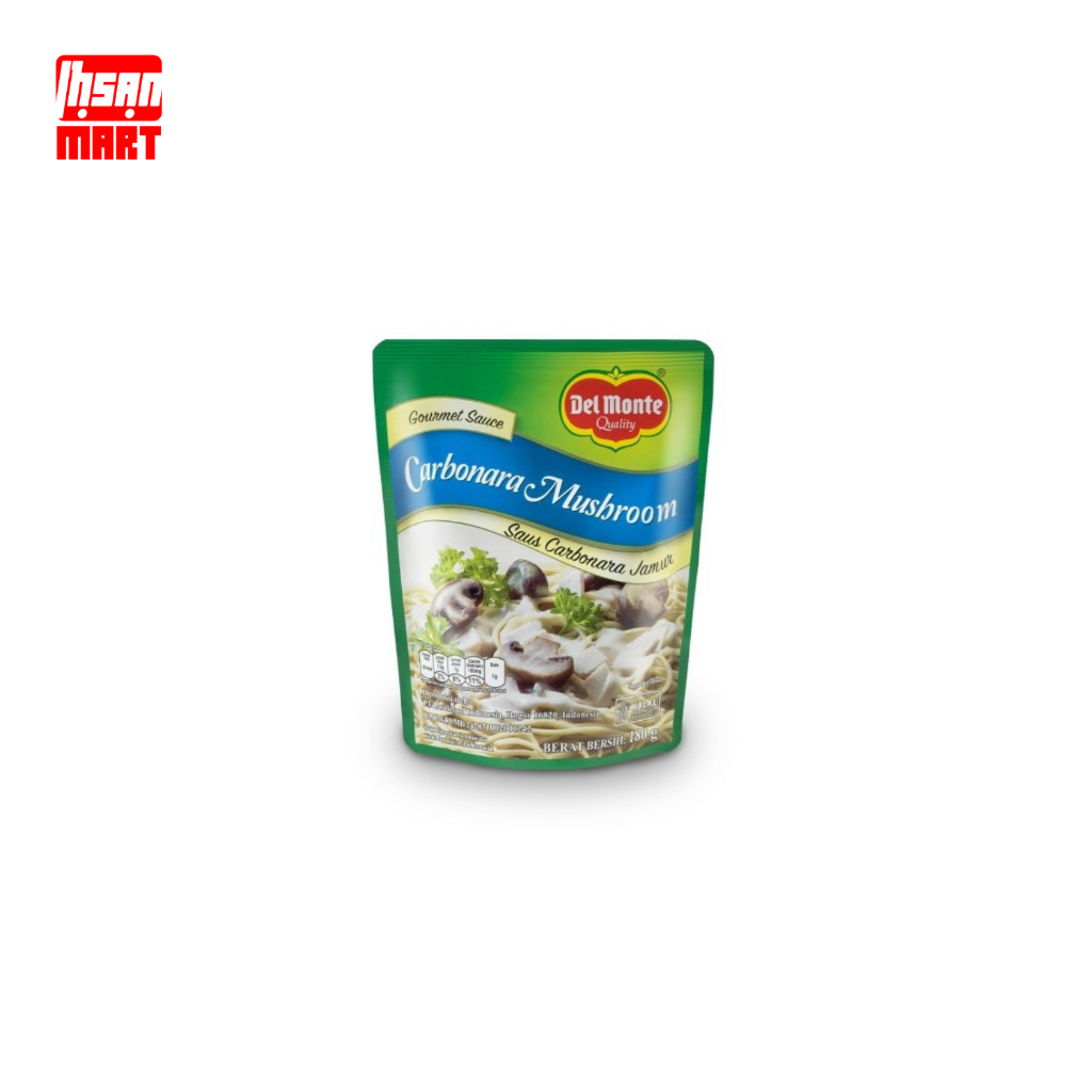 

Del Monte Carbonara Mushroom / Carbonara Mushroom Sauce Del Monte - 180 Gram / Carbonara Mushroom